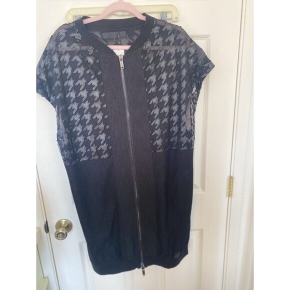 Men's Harrison Wong Black Long Vest Size L - Picture 1 of 4